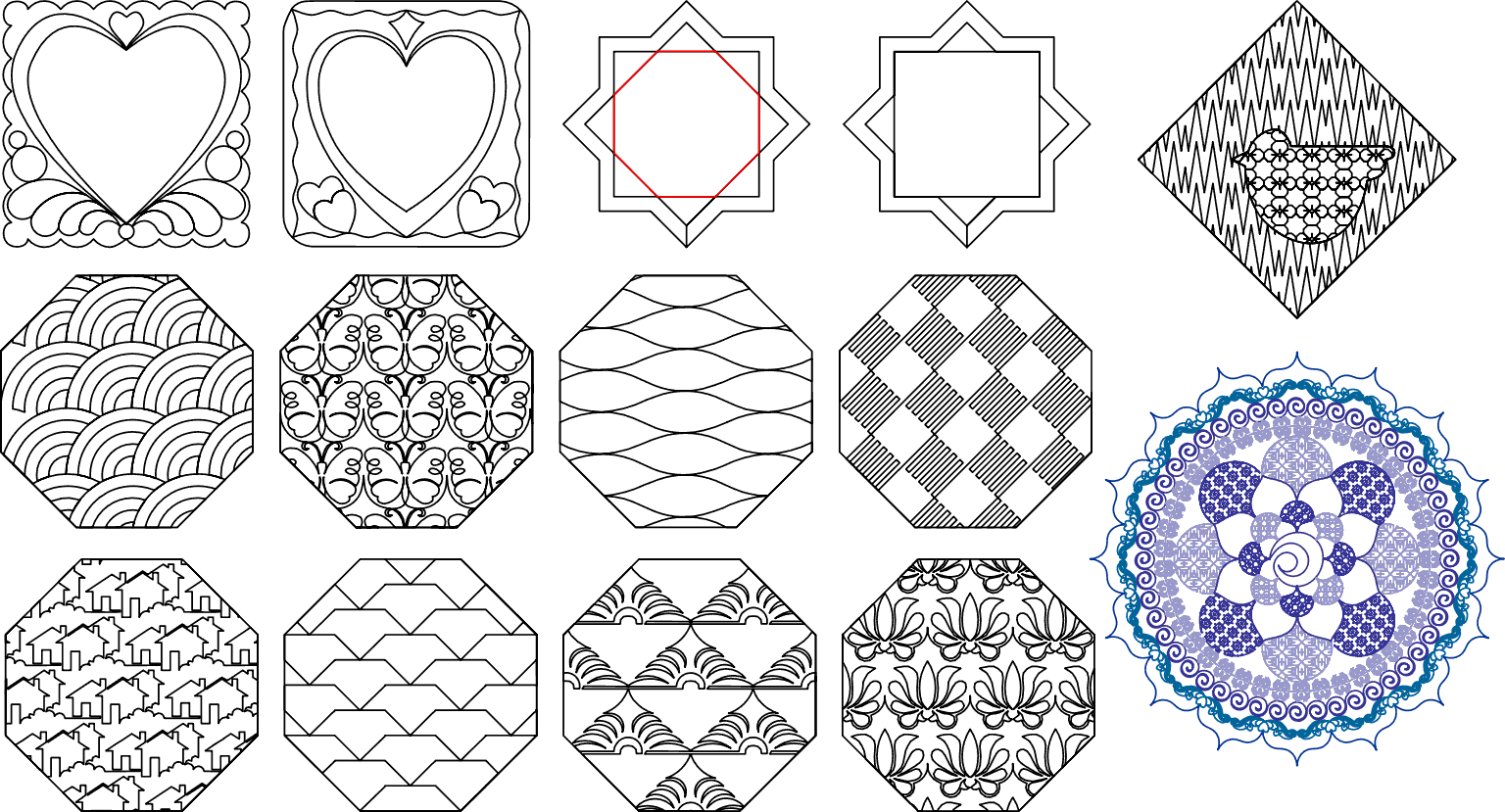 Designs included in Class SIX